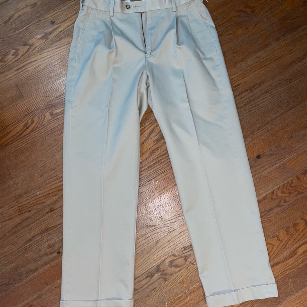 Saddle breed light tan khakis. Waist 32 length 30